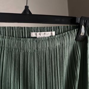 Issey Miyake Pleats Please Teal Skirt